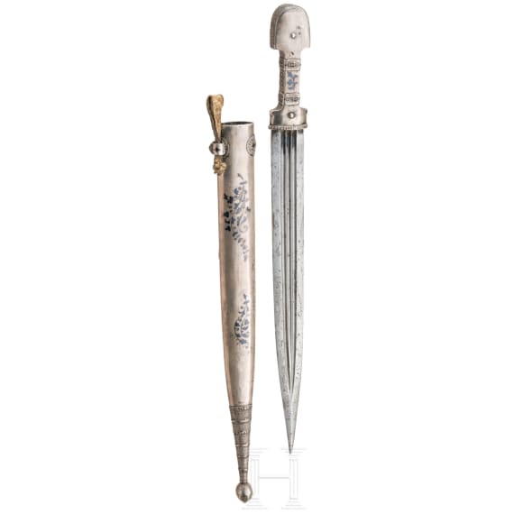 A North Caucasian silver-mounted kinzal, circa 1900