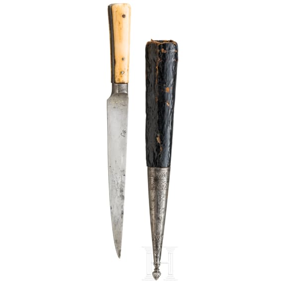 A Persian kard with wootz blade, ca. 1800