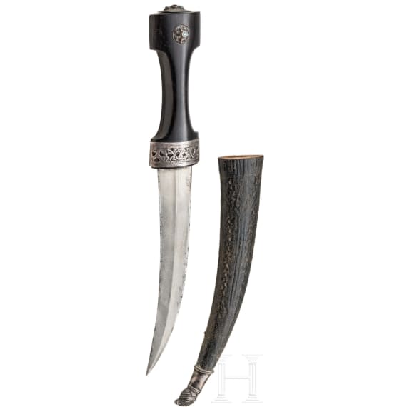 Silbermontierter Khanjar, Syrien, 19. Jhdt.