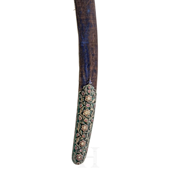 Prunk-Shamshir von Asadullah Isfahani, Indien und Persien, 18./19. Jhdt., die Klinge f&uuml;r Nadir Shah Afshar (1688 - 1747) gefertigt und ihm gewidmet