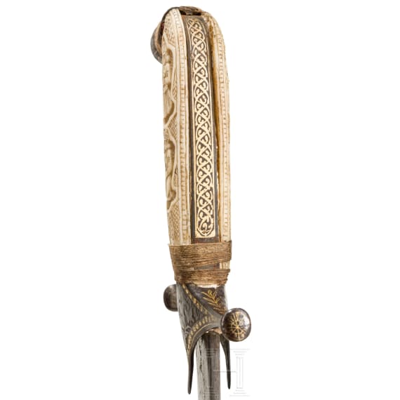 Goldtauschierter Shamshir, Persien, um 1800