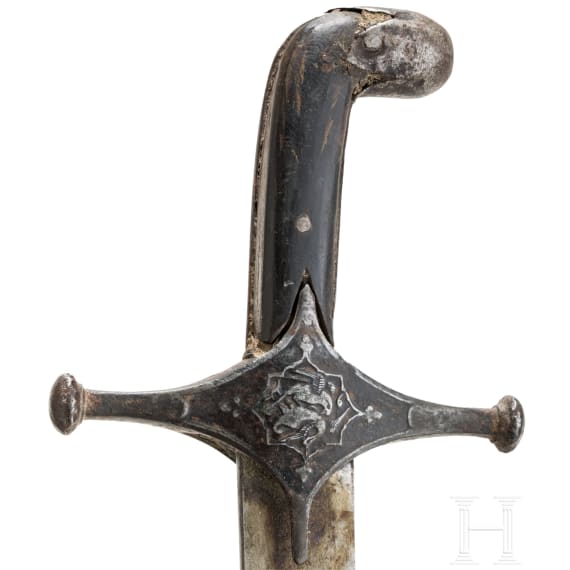 Shamshir mit Wootz-Klinge, Persien, um 1800