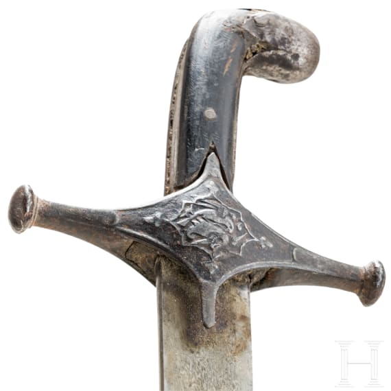 Shamshir mit Wootz-Klinge, Persien, um 1800
