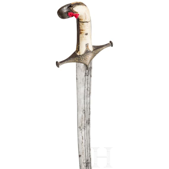Messingeingelegter Shamshir, Persien, 19. Jhdt.