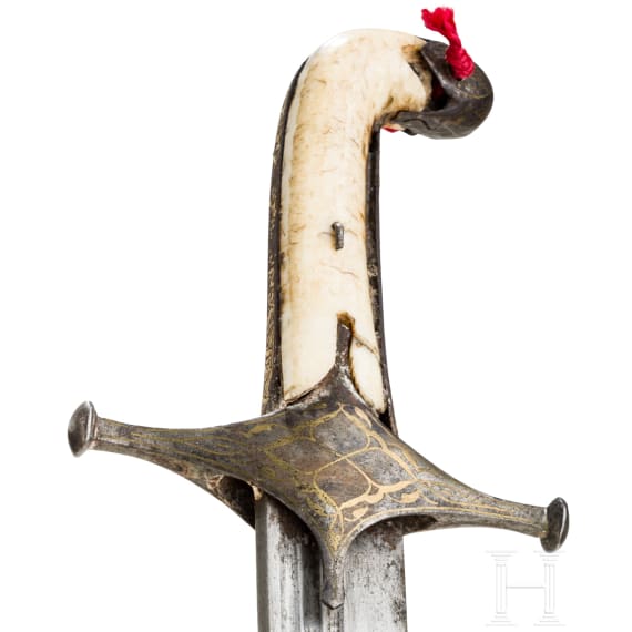 Messingeingelegter Shamshir, Persien, 19. Jhdt.