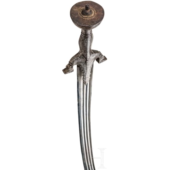 An Afghan pulwar with scabbard, 19th century