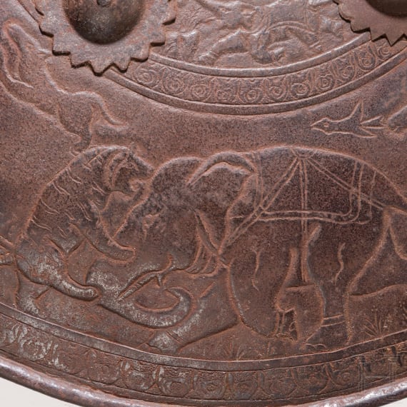 Eisernes Rundschild (Sipar), Indien, 19. Jhdt.