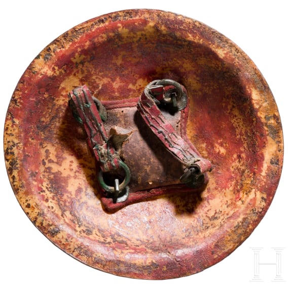 Lederner Faustschild, Indien, 19. Jhdt.