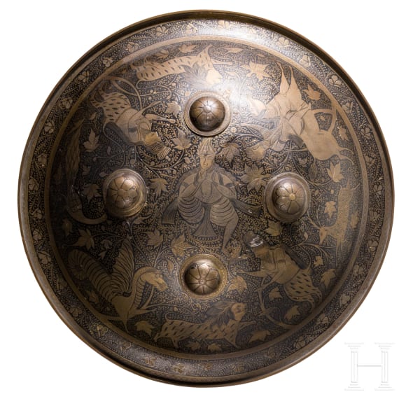 Ein Paar Faustschilde, Indien, Lahore, 19. Jhdt.
