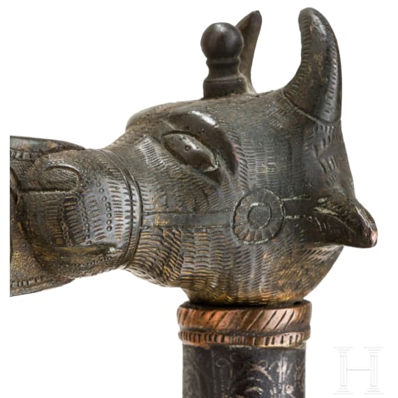 Feuervergoldete Axt, Indien, 19. Jhdt.