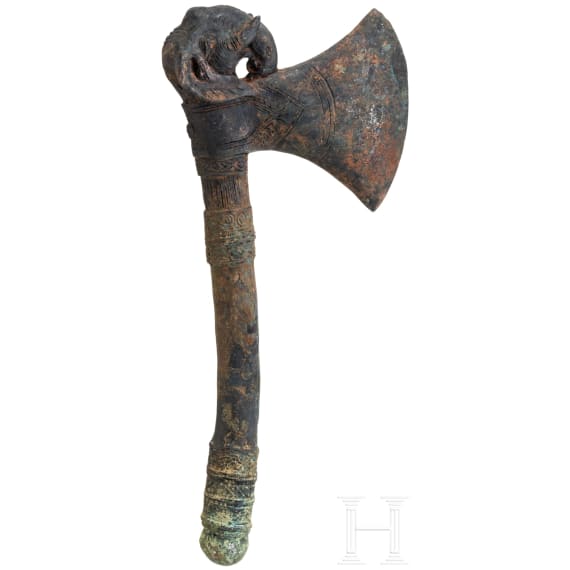 South Indian Bronze Ritual Axe, 19th century