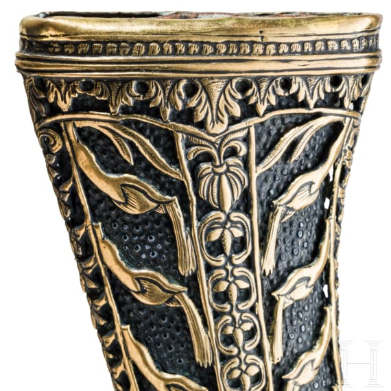 An Indian kanjarli with tiger tooth handle, 18th century
