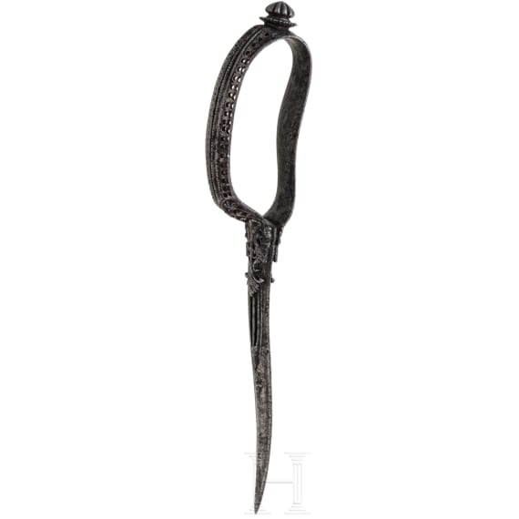 A South Indian bichwa with chiselled decoration, 18th century