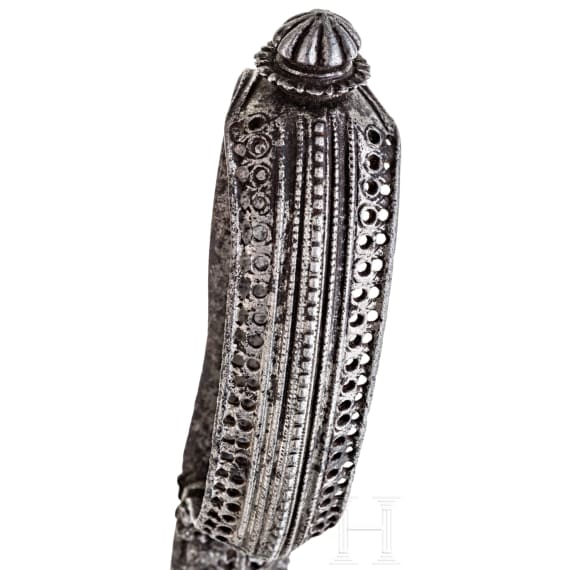A South Indian bichwa with chiselled decoration, 18th century