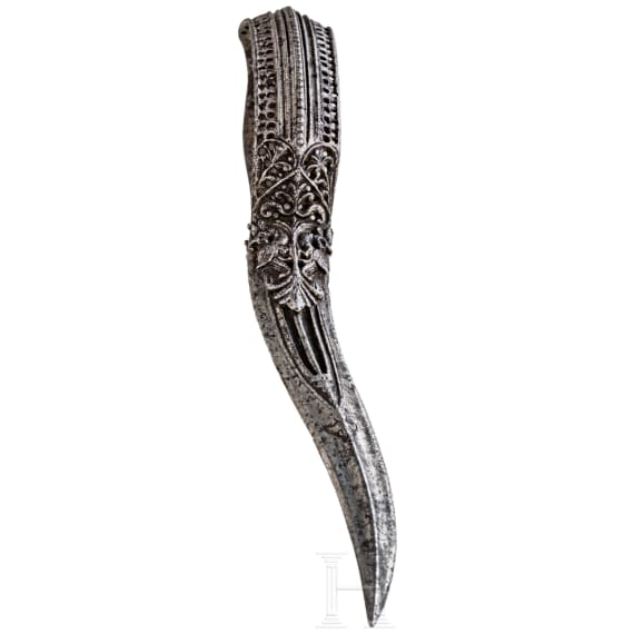 A South Indian bichwa with chiselled decoration, 18th century