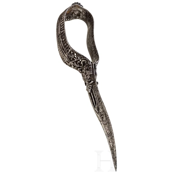 A South Indian bichwa with chiselled decoration, 18th century