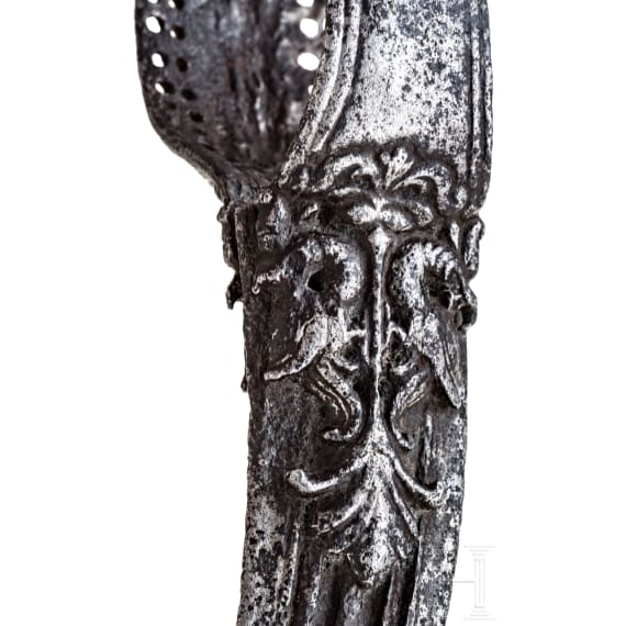 A South Indian bichwa with chiselled decoration, 18th century