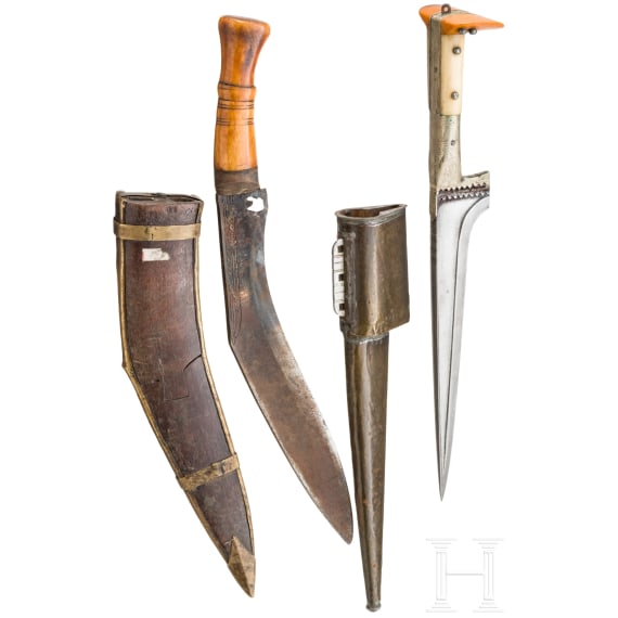 Choora und Kukri, Afghanistan und Nepal, Mitte 20. Jhdt.