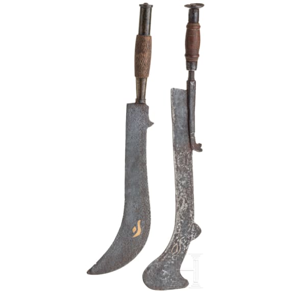 Zwei Opfer&auml;xte, (Ram Dao), Nepal, 19. Jhdt.