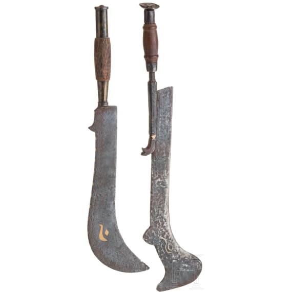 Zwei Opfer&auml;xte, (Ram Dao), Nepal, 19. Jhdt.