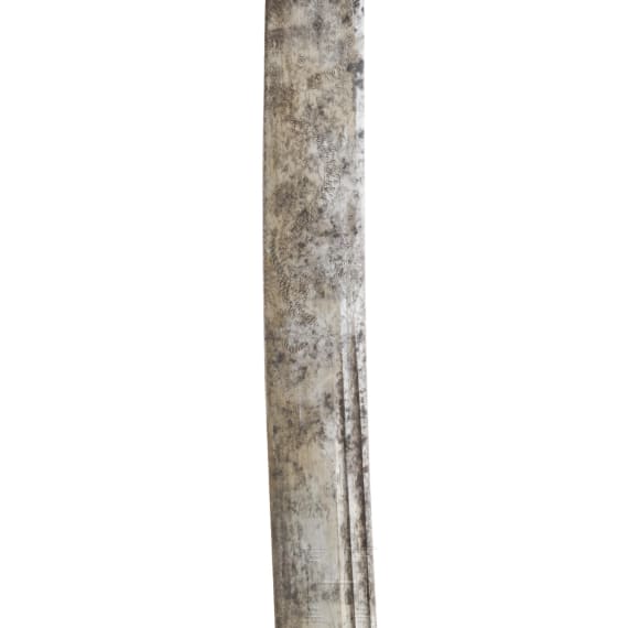 Zwei Niuweidao (sog. &bdquo;Ochsenschwanz S&auml;bel&ldquo;), China, um 1900