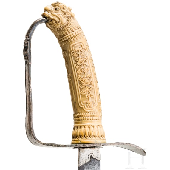 Prunks&auml;bel mit Elfenbeingriff, Vietnam, um 1900