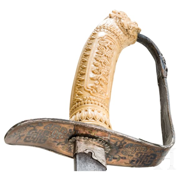 Prunks&auml;bel mit Elfenbeingriff, Vietnam, um 1900