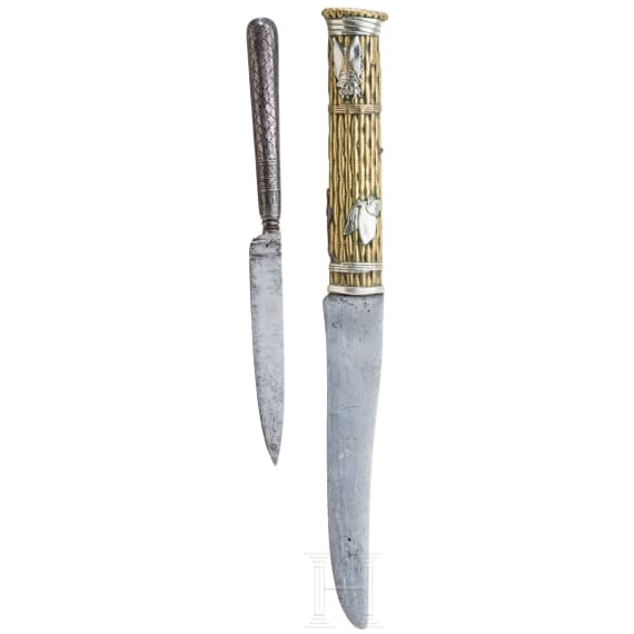 Zwei Essmesser, Indien und Japan, 19. Jhdt.