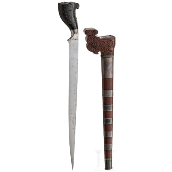 Bade Bade mit silbermontierter Scheide, Sumatra, um 1900