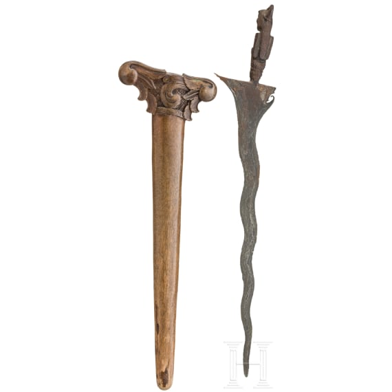 A Madura all metal Kris, ca. 1900