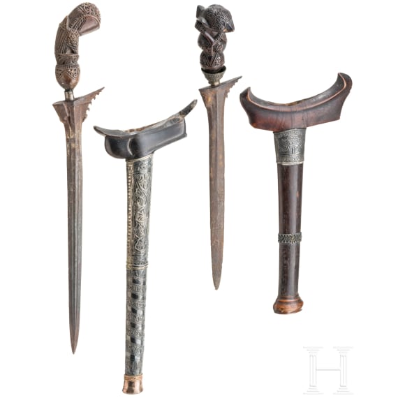 Two Sumatran keris, 19th century