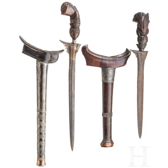 Two Sumatran keris, 19th century