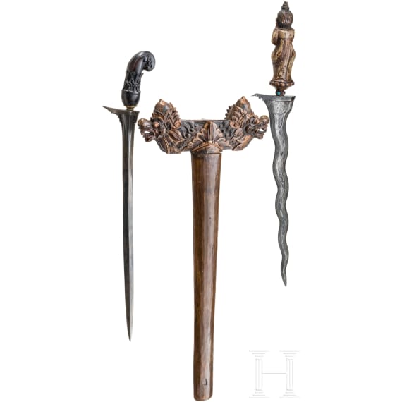 Two Indonesian keris, circa 1900