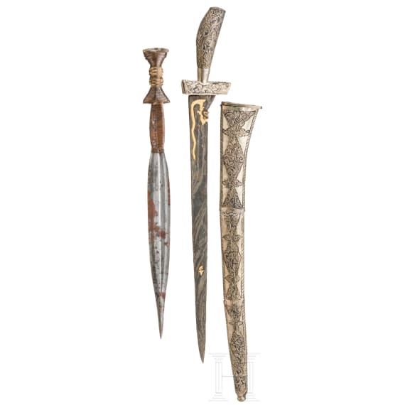 A Javanese pedang and an African short sword, ca. 1900