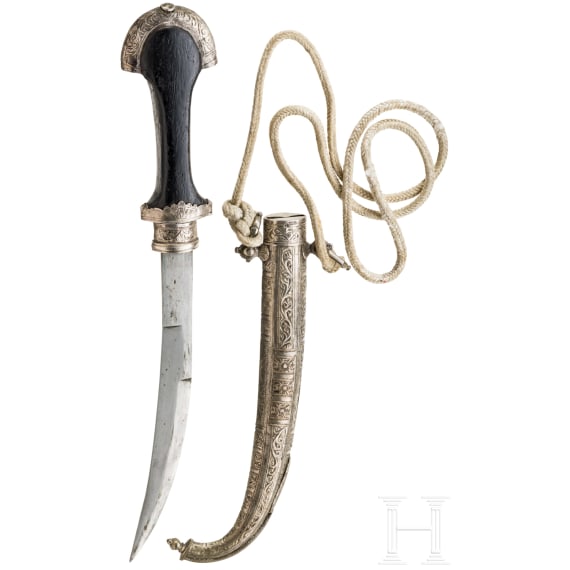 Silbermontierte Koummya, Marokko, 20. Jhdt.