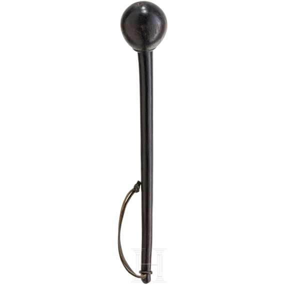 A South African rhino horn knobkerrie, 19th century
