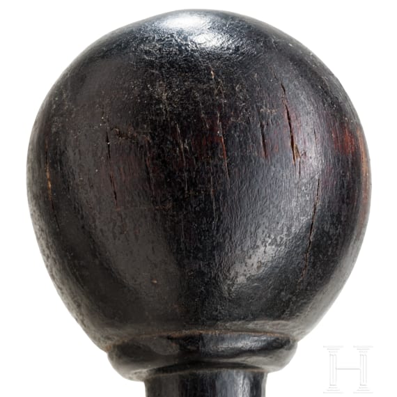 A South African rhino horn knobkerrie, 19th century