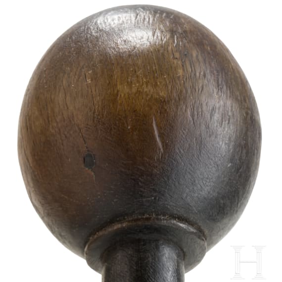 A South African rhino horn knobkerrie, 19th century