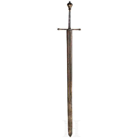 Richtschwert mit ge&auml;tzter Klinge und magischer Inschrift, deutsch, 16./17. Jhdt.