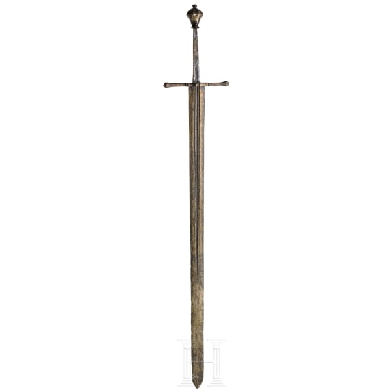 Richtschwert mit ge&auml;tzter Klinge und magischer Inschrift, deutsch, 16./17. Jhdt.
