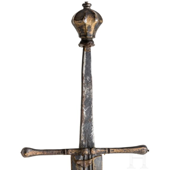 Richtschwert mit ge&auml;tzter Klinge und magischer Inschrift, deutsch, 16./17. Jhdt.