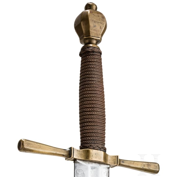 Barockes Richtschwert, deutsch, Ende 17. Jhdt.