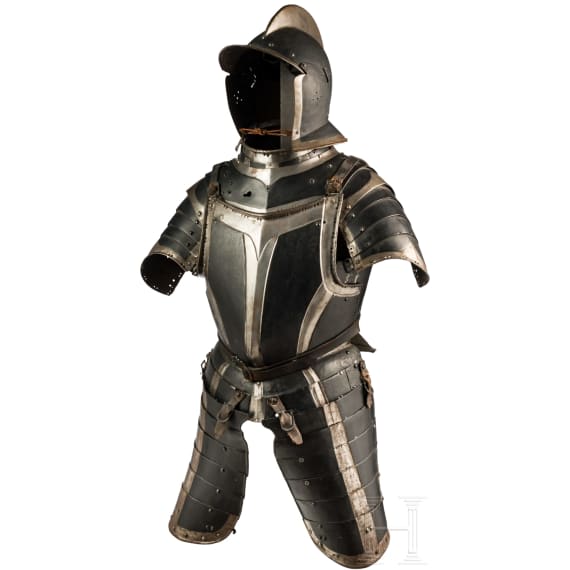 A Nuremberg black and white half armour, circa 1560-80