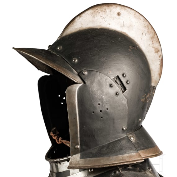 A Nuremberg black and white half armour, circa 1560-80