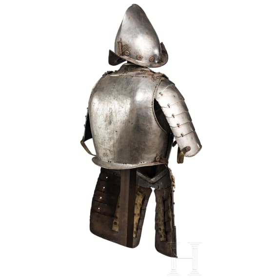 Knechtischer Halbharnisch mit Birnmorion, Italien, um 1600