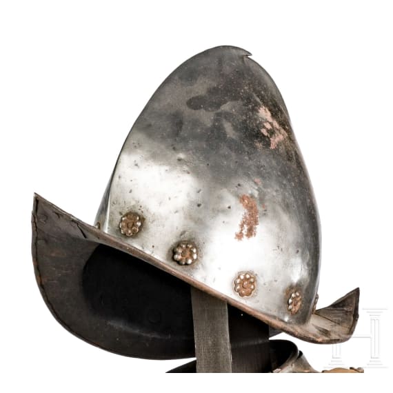 Knechtischer Halbharnisch mit Birnmorion, Italien, um 1600