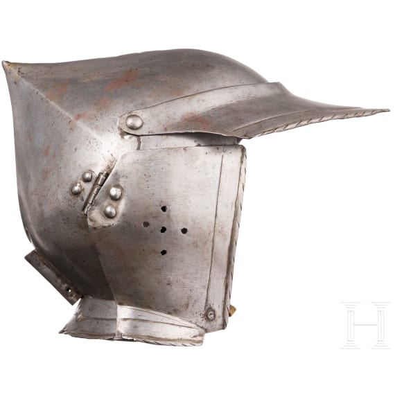 Sturmhaube mit Wiener Arsenalmarke, s&uuml;ddeutsch, um 1530/40