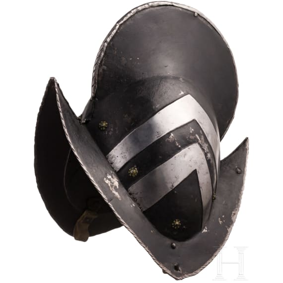 A South German black-and-white morion, ca. 1580/90