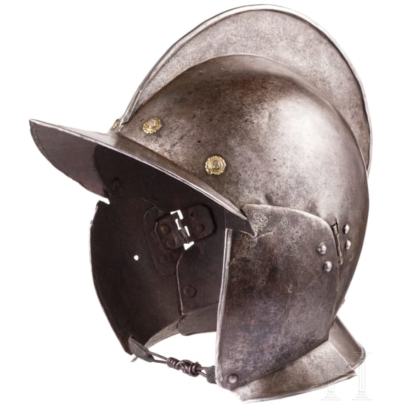 A German blackened burgonet, ca. 1600