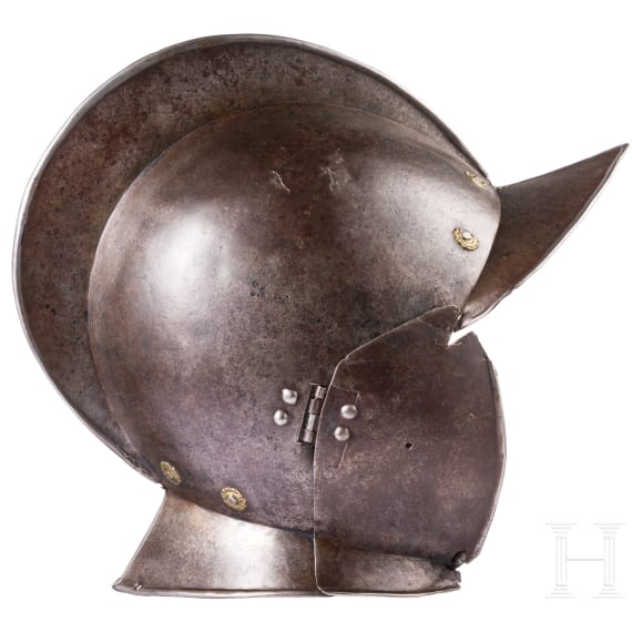 A German blackened burgonet, ca. 1600